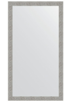 Зеркало Evoform BY 6023 Definite Floor 201х111 в багетной раме  Волна хром 90 мм З