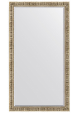 Зеркало Evoform BY 6161 Exclusive Floor 202х112 с фацетом в багетной раме  Серебряный акведук 93 мм