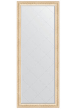 Зеркало Evoform BY 6310 Exclusive G Floor 200х80 с гравировкой в багетной раме  Старый гипс 82 мм