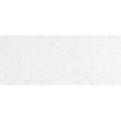 Керамическая плитка Creto M0427Y29601 Forza Calacatta White Mosaico 01 25x60 см