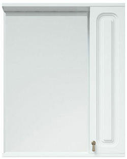 Зеркало со шкафом Corozo SD 00000006 Элегия ретро 60 Белое без подсветки