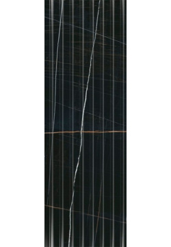 Керамическая плитка Kerama Marazzi 14035R Греппи черный структура обрезной настенная 40х120 см