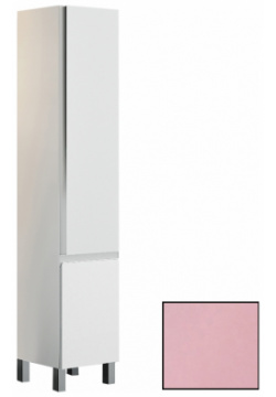 Шкаф пенал SanVit pavenu3 Авеню 3 32 в цвете Ral с бельевой корзиной Розовый глянец