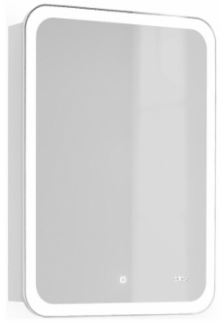 Зеркальный шкаф Jorno Bos 03 60/W Bosko 60 с подсветкой часами