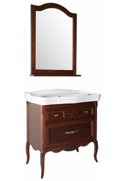 Комплект мебели для ванной ASB Woodline 11247+23419+11232 Модерн 85 Антикварный орех