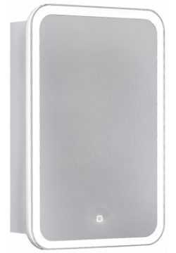Зеркальный шкаф Jorno Mol 03 50/P/W/JR Modul 50 с подсветкой Белый