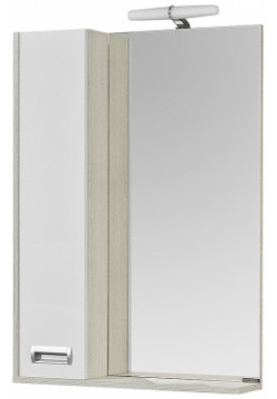 Зеркало со шкафом Aquaton 1A214602BAC20 Бекка PRO 60 с подсветкой Белый Дуб сомерсет