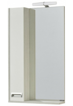 Зеркальный шкаф Aquaton 1A214502BAC20 Бекка PRO 50 с подсветкой Белый Дуб сомерсет