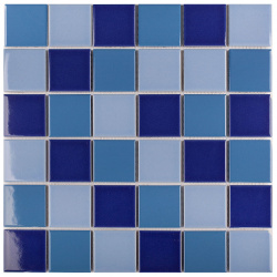 Керамическая мозаика StarMosaic С0004065 Homework Blue Mix Glossy WB52200 30 6x30 6 см