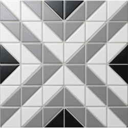 Керамическая мозаика StarMosaic С0003192 Albion Cube Grey TR2 CL SQ2 27 5x27 5 см