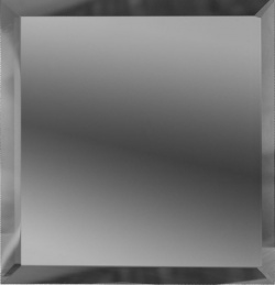 Зеркальная плитка ДСТ КЗГ1 04 Графит квадратная с фацетом 10мм 30х30 см