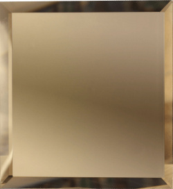 Зеркальная плитка ДСТ КЗБ1 02 Бронза квадратная с фацетом 10мм 20х20 см