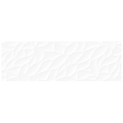 Керамическая плитка Cersanit GOU052 53 Glory белая рельеф (GOU052) настенная 25x75 см