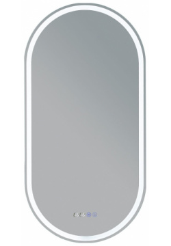 Зеркало Aquanet 288970 Монте 50 с подсветкой Белое матовое сенсорным выключателем