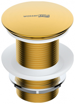 Донный клапан WasserKRAFT A247 Click Clack Золото матовое