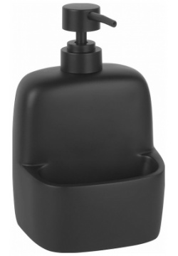 Дозатор для жидкого мыла WasserKRAFT K 8499BLACK с емкостью губки Черный матовый