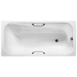 Чугунная ванна Wotte БП э0001102 Start 150x70 UR с отверстиями для ручек без антискользящего покрытия