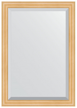 Зеркало Evoform BY 1193 Exclusive 101х71 с фацетом в багетной раме  Сосна 62 мм