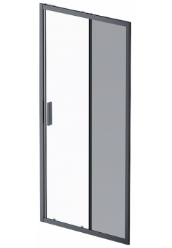 Душевая дверь AM PM W90G 100 1 195BG Gem Solo профиль Черный матовый стекло тонированное прозрачное
