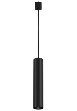 Трековый светильник Maytoni TR025 1 GU10 B Single phase track system Focus Черный