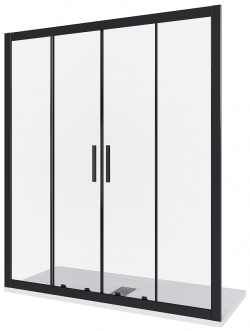 Душевая дверь Good Door КФ00016 Cofe WTW TD 170 C B профиль Черный стекло прозрачное