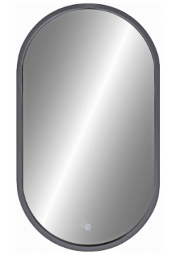 Зеркало Континент ЗЛП1079 Prime 450х800 с подсветкой Серое сенсорным выключателем
