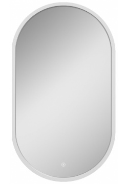 Зеркало Континент ЗЛП1099 Prime 450х800 с подсветкой Белое сенсорным выключателем