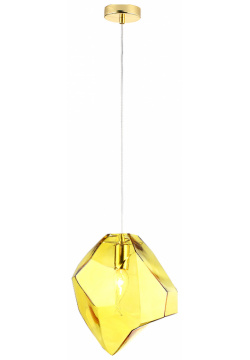 Подвесной светильник Crystal Lux NUESTRO SP1 GOLD/AMBER Gold Amber Янтарный Золото
