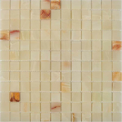 Каменная мозаика из оникса Pixmosaic PIX203 White onyx  30 5x30 5 см
