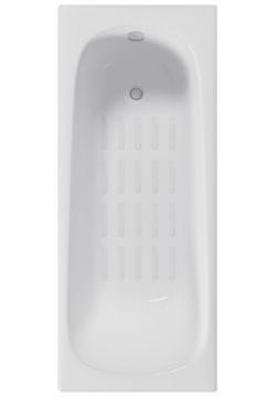 Чугунная ванна Delice DLR230613 AS Continental 170x70 без отверстий под ручки с антискользящим покрытием