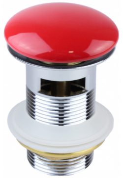 Донный клапан Bronze de Luxe 1001/1R click clack Красный