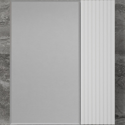 Зеркальный шкаф Style Line ЛС 00002318 Стокгольм 60 Белый рифленый софт