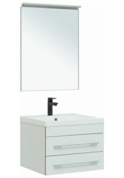 Комплект мебели для ванной Aquanet 281102 Верона New 58 подвесной Белый матовый