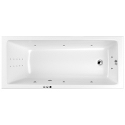 Акриловая ванна Whitecross 0111 160080 100 SMARTNANO CR Wave Slim 160x80 с гидромассажем
