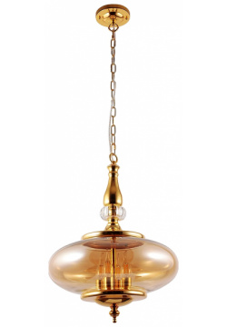 Подвесной светильник Crystal Lux MIEL SP4 GOLD Янтарный Золото