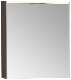 Зеркальный шкаф Vitra 66910 60 R с подсветкой Антрацит глянцевый