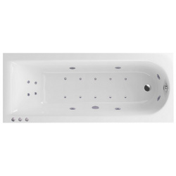 Акриловая ванна Excellent WAEX AUR18 LUX CR Aurum 180x80 с гидромассажем