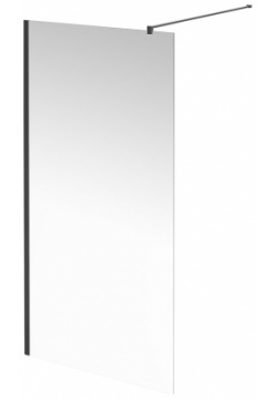 Душевая перегородка Kerama Marazzi VE 100 WI BLK M Vetro профиль Черный матовый стекло прозрачное