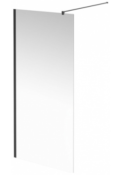 Душевая перегородка Kerama Marazzi VE 90 WI BLK M Vetro профиль Черный матовый стекло прозрачное