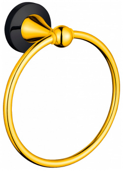 Кольцо для полотенец CeramaLux 57506 Luxury Черное Золото