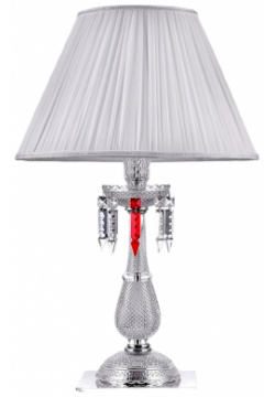 Настольная лампа Crystal Lux PRINCESS LG1 Белая Хром