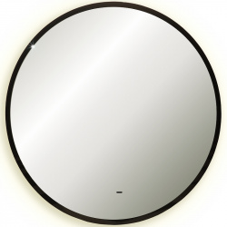 Зеркало Silver Mirrors LED 00002770 Monaco 77 с подсветкой Черное бесконтактным выключателем и диммером