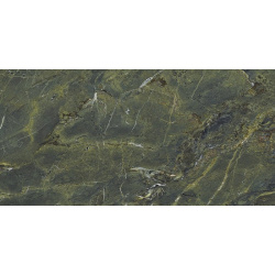 Керамогранит Ariostea UM6L157637 Ultra Marmi Verde Karzai Lucidato Shiny 75х150 см