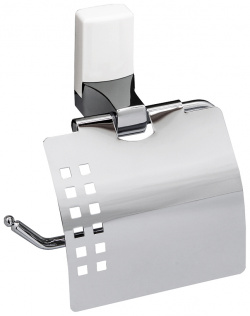 Держатель туалетной бумаги WasserKRAFT K 5025W Leine с крышкой Хром