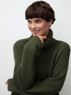 Свободный свитер из фактурного вязаного трикотажа Pompa 2005030926854 1222192kw2440