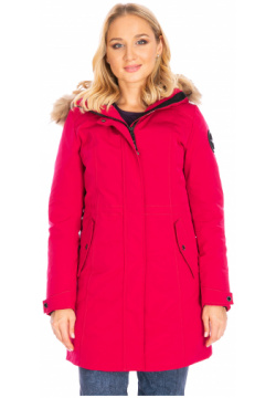 Женская зимняя Парка Lafor Малиновый  767029 (54 4xl) куртка