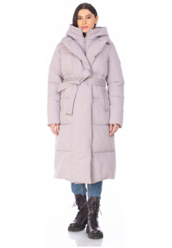 Пуховик FREE COVER Серый  70674 (50 xxl) Зимняя женская куртка фирмы