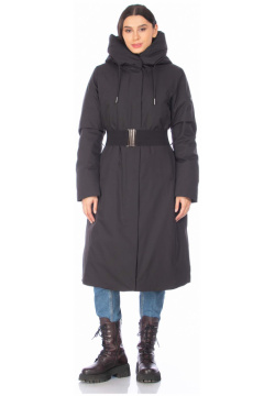 Пуховик FREE COVER Черный  70675 (42 s) Зимняя женская куртка фирмы