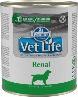 корм Farmina Vet Life Natural Diet Renal паштет диета для собак 0 3 кг 