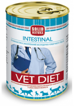 Влажный корм Solid Natura VET Intestinal диета для собак 0 34 кг 